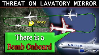 BOMB THREAT onboard United Flight | Message Written in the Lavatory!