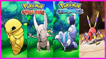 Pokemon OmegaRuby & AlphaSapphire - Kakuna,Pinsir,Skorupi & Ariados Locations