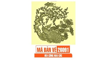 Mã bản vẽ 26091. File jdpaint Đĩa Công Mai Cúc cnc | Thuviencnc.vn