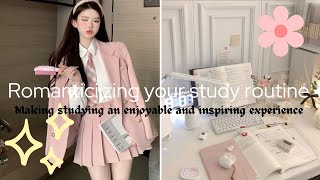 How To Romanticise Your Study Routine 🌸🌸🌸/ Study Motivation And Tips.