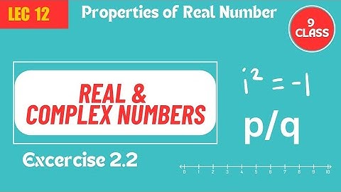 Class 9 Unit #2 Real & Complex Numbers Ex# 2.2 #maths
