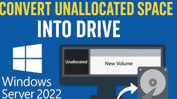 Windows Server 2022: Create New Drive from Unallocated Space