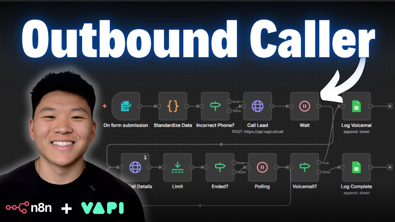 AI voice agent calling leads with n8n and Vapi