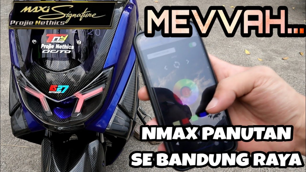 Nmax Modifikasi Lampu Special Request Selebgram Bandung Youtube