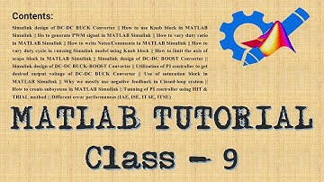 MATLAB TUTORIAL Class 9🔥Simulink design of DC/DC converters with PI controller, IAE,ISE, ITAE,ITSE🔥