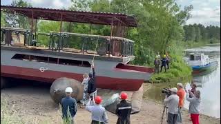 Спуск на воду нового парома 
