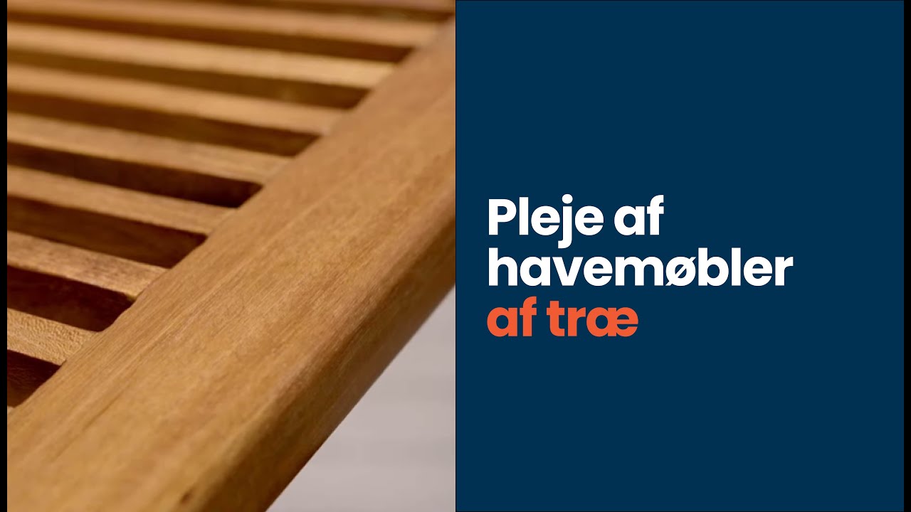 Sådan plejer du havemøbler af træ | Silvan
