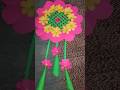 बच्चियों द्वारा बनाए गये विभिन्न प्रकार के लटकन#different typewallhanging madeby homesciencestudent