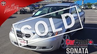 (SOLD) 2008 Silver Hyundai Sonata Preview, For Sale At Valley Toyota, In Chilliwack B.C. # 16058B 08 Hyundai Sonata For Sale