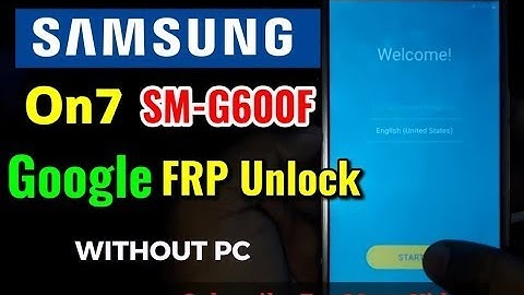 Samsung On7 (SM-G600FY)Frp Unlock Without PC//Bypass Google Account Lock 100% Working By JPMOBILES