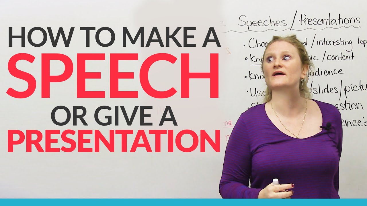 how to make good presentation speech