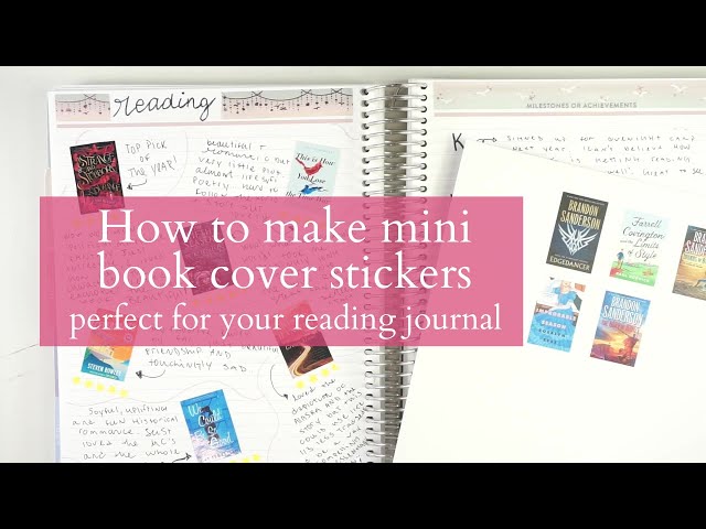 Tutorial: How to create book covers in the same size for your reading  journal 