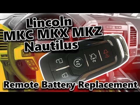 How to Replace Batteries on Lincoln MKC, MKX, MKZ and Nautilus Remote Transmitters