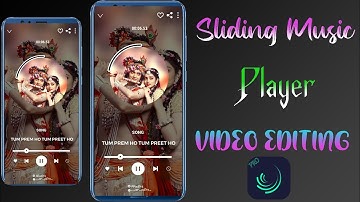 How to make 4k Full Screen Image Sliding Music Player Video Editing || Alright Motion Video Editing