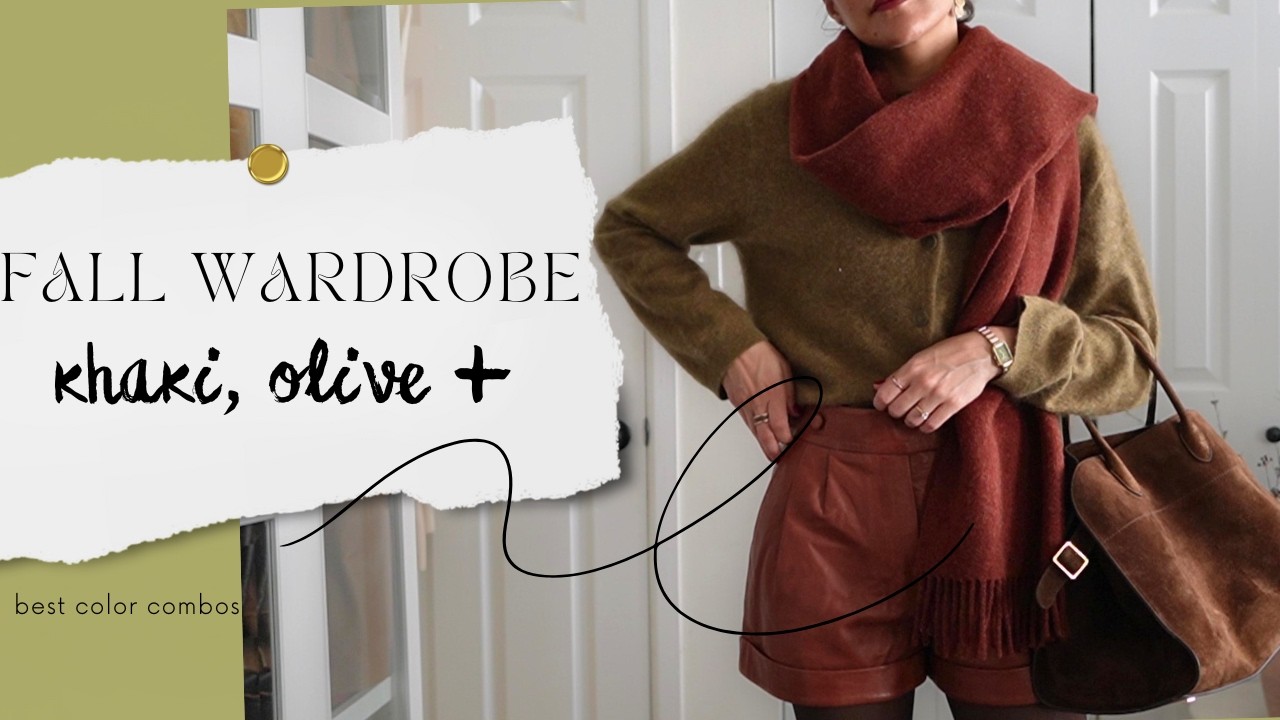 Fall Outfits: how to style khaki and olive green - YouTube