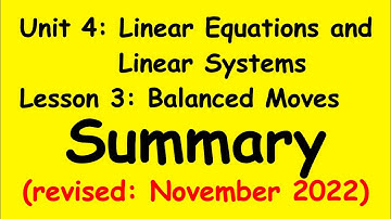 8th Grade Illustrative Mathematics: Unit 4; Lesson 3; Summary_rev 11 2022