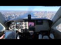 New York City Skyline Tour (Northbound) in the Class Bravo, Beechcraft Bonanza, ATC Audio