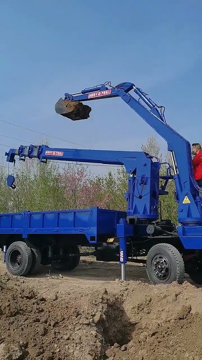 like Truck-mounted Crane and Digger Integrated Machine#Multifunctional busy at both ends P-5422