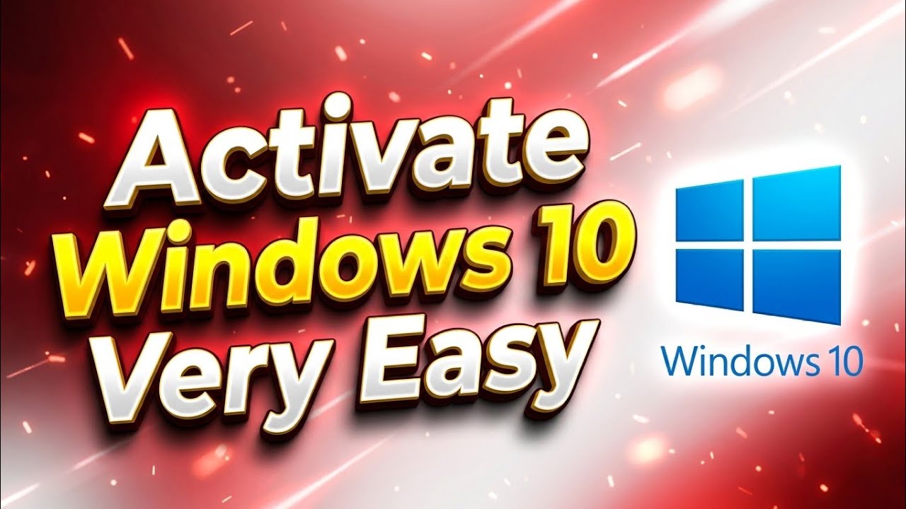 How To Activate Windows 10 easily - YouTube