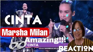 First time Reacting to Marsha Milan - Cinta / # AJL36