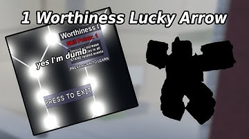 [YBA] Using 1 Worthiness Lucky Arrow