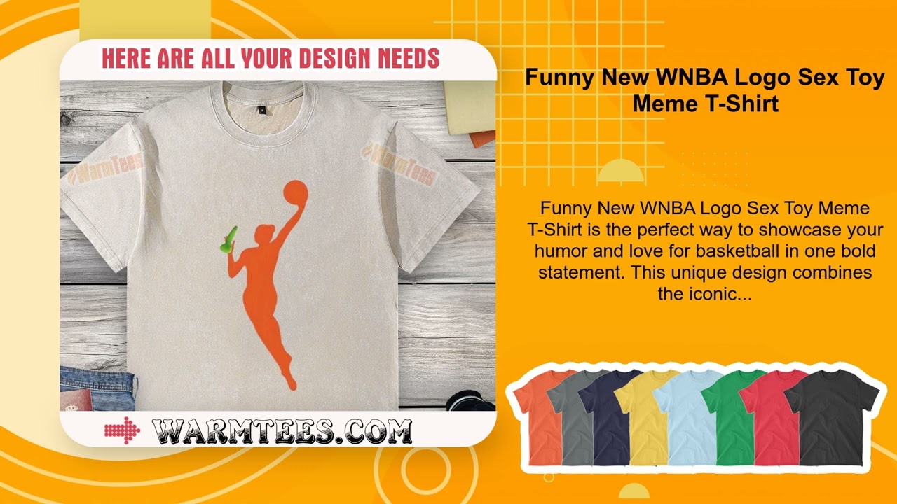 lela star sex toy Funny New WNBA Logo Sex Toy Meme T-Shirt