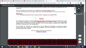 CS101 Assignment No 2 Solution Fall 2020 || Study Hub Official