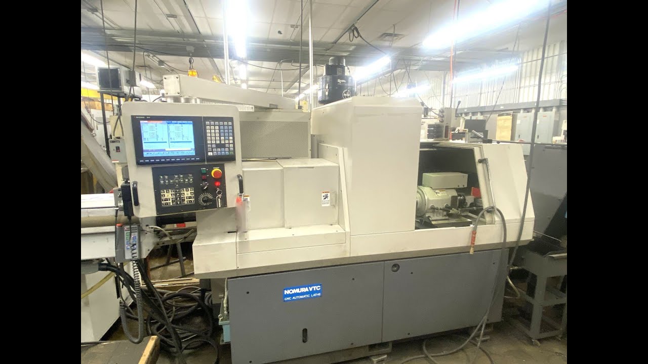 ノノハページ Nomura NN 32YB2 CNC Swiss Lathe - MC# 604214 - YouTube