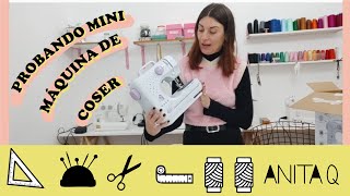 Compramos una mini máquina de coser y la pruebo para  saber cómo funciona