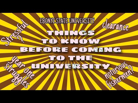 THINGS YOU NEED TO KNOW BEFORE COMING TO EBSU| fresher's advice| Ebonyi state University.