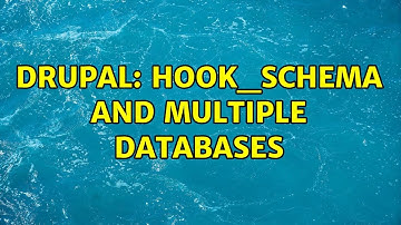Drupal: Hook_schema and multiple databases