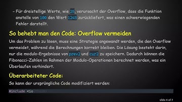 Verständnis der Pisano-Periode für große Werte: Behebung von Overflow-Problemen im C+ + -Code
