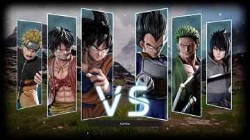 Jump Force Team Goku vs Team Vegeta (CPU VS CPU)