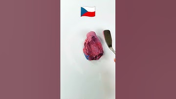 What color do mixing these make? #trending #oddlysatisfying #asmrtriggers #shorts #guesstheflag