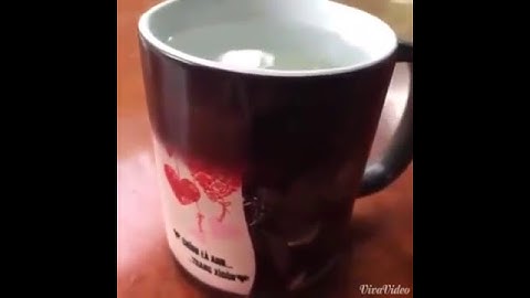 Cốc Nhiệt Hiện Ảnh sau khi đổ nước nóng - LiemStore - www.liemcolour.com - Từ Sơn - Bắc Ninh