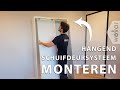 Hangend schuifdeursysteem monteren | Kledingkast schuifdeur maken