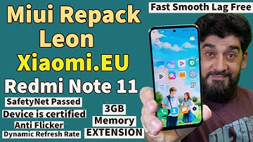 Miui Repack Leon 13.0.2.0 EU Redmi Note 11 Best Features very Smooth