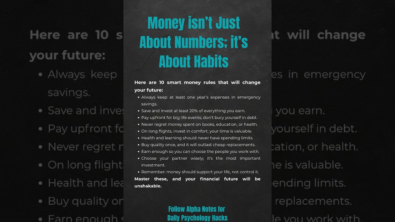 10 Smart Money Habits Everyone Should Know