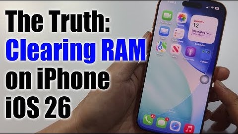 💡 De waarheid: RAM wissen op iPhone (iOS 26 en nieuwer)