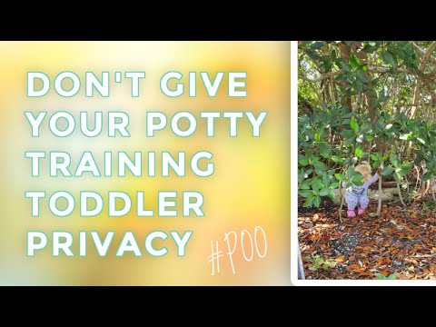 Never Give Your Potty Training Toddler Privacy
