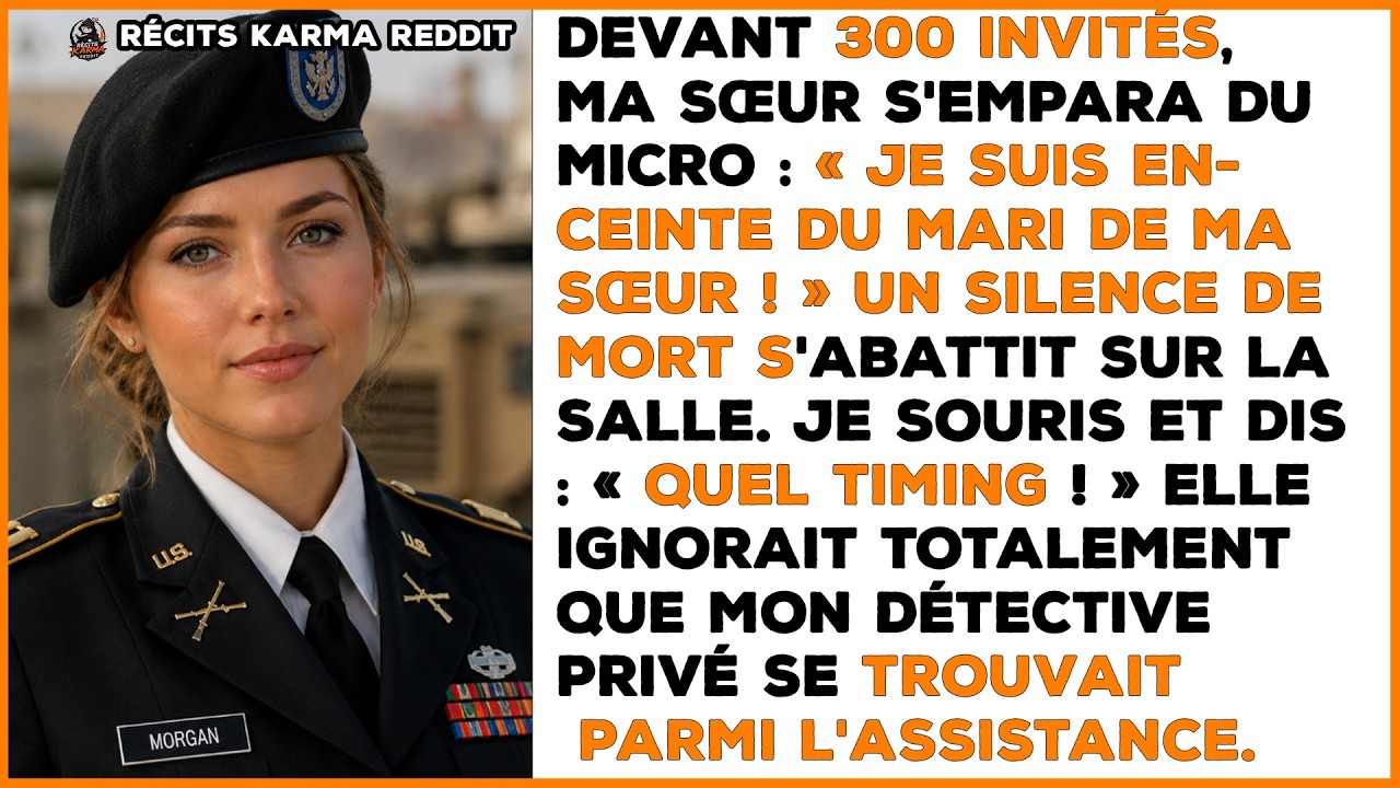 Le silence était assourdissant quand ma sœur a arraché le micro des mains du DJ, lors de mon dîner de dix ans de mariage, et a lancé devant trois cents invités : « Je porte l’enfant de David. » Le...