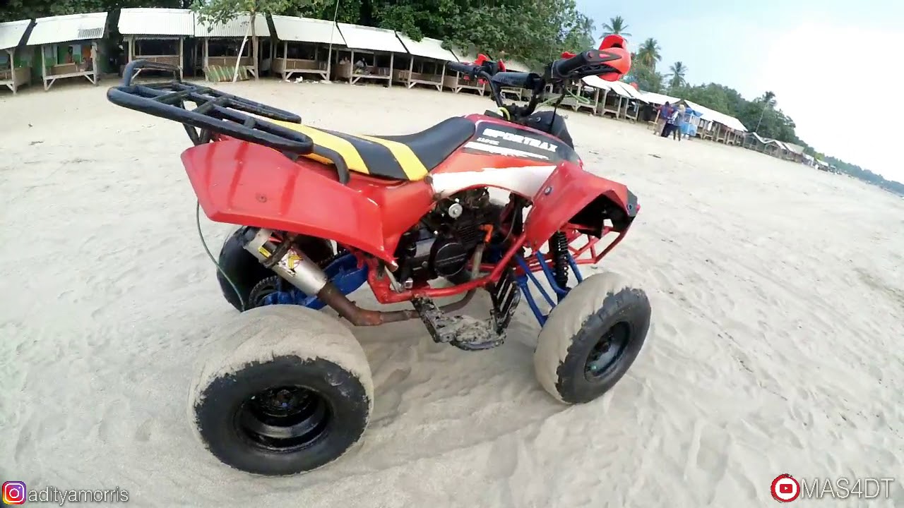 CUSTOM MOTOR BEBEK JADI ATV WISATA PANTAI ANYER YouTube