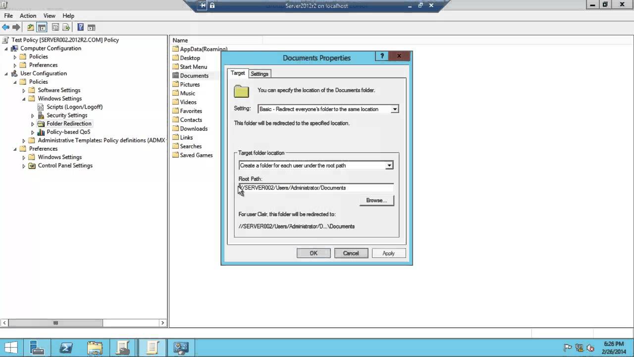 change folder icon windows server 2008