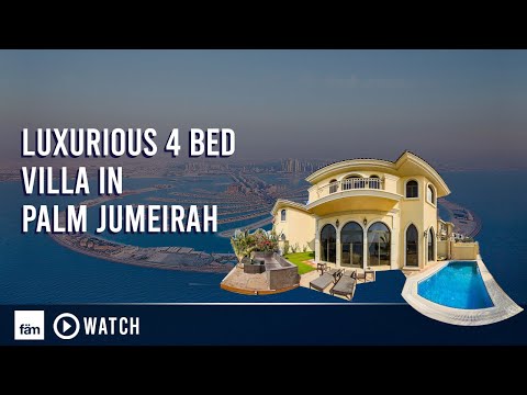 Luxurious 4 Bedrooms Villa in Palm Jumeirah with Swimming Pool & Beach access