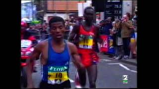 Maratón de Londres 2002 (WR 2:05:38) Khalid Khannouchi - Paul Tergat - Haile Gebrselassie