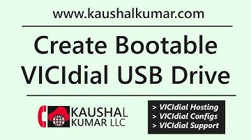 Create Bootable USB Thumb Drive for VICIdial installation - Tutorial by Kaushal Kumar LLC