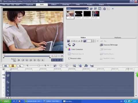 การตัดต่อโปรแกรม Ulead VideoStudio 11ง่ายๆ