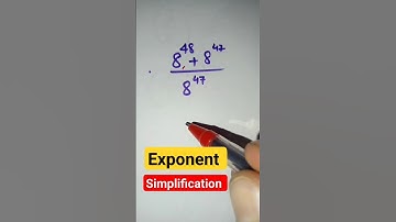 simplification related to exponent #exponents #simplification #maths #reasoning #ytshort #ssc