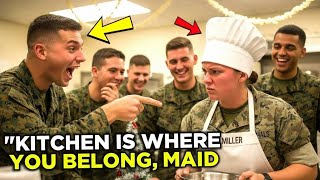 Marines Mocked Her For Being the Christmas Eve Cook, Until They Realised She Outranks Them