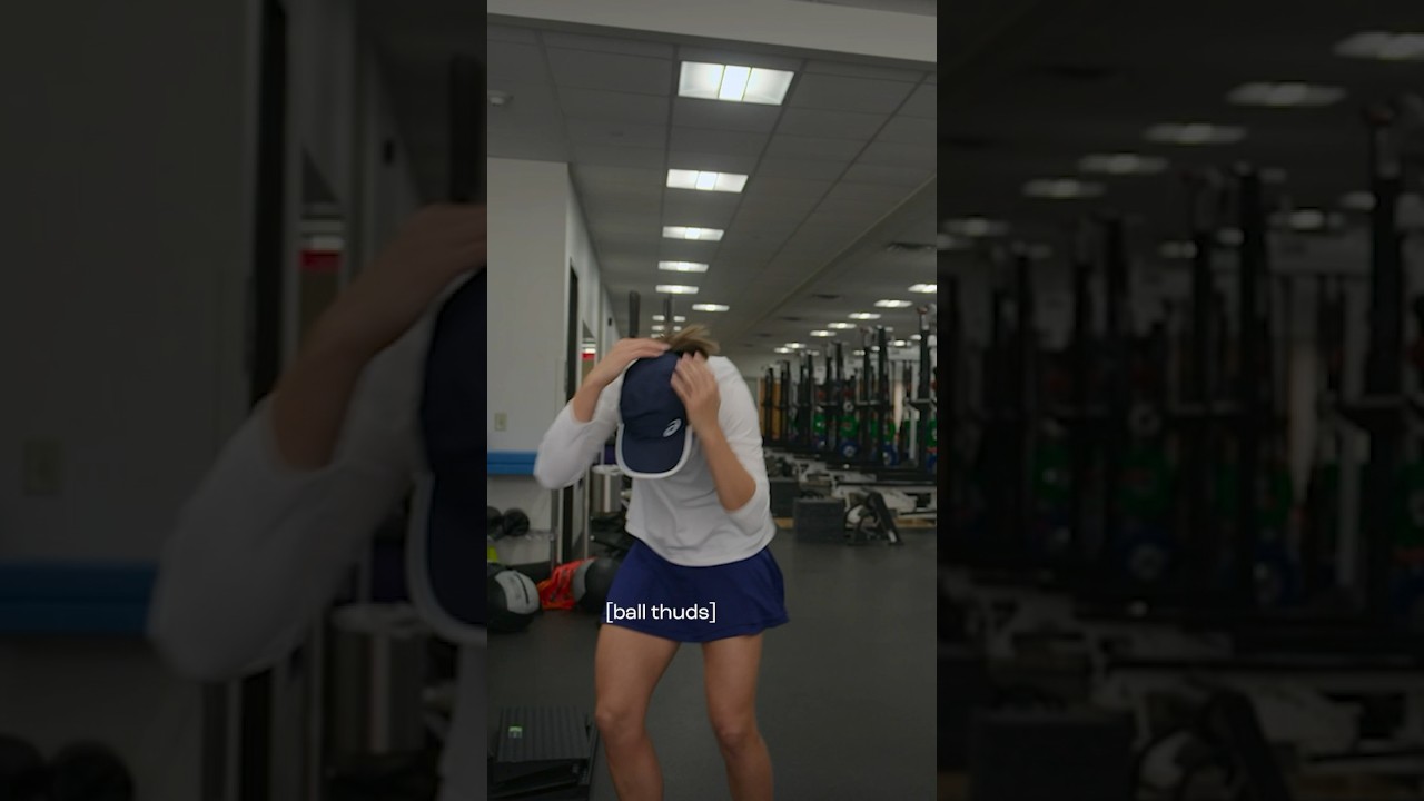 Who put that there…? 😅 Iga Swiatek hits the CEILING on Break Point: Part 2! 💥 #shorts #wta #tennis